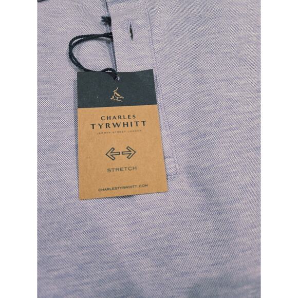 NWT Charles Tyrwhitt Men's Golf Polo XXL ,Lavender - Picture 2 of 6